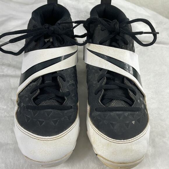 Nike Force Air Trout 6 Pro AT3441-002 Baseball Shoes 4.5 Unisex EUC Black White - Picture 9 of 11